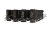 Project Kics Racing 17Hex Lug Nut & Lock Set 12x1.25 20PC Black KRN3BK